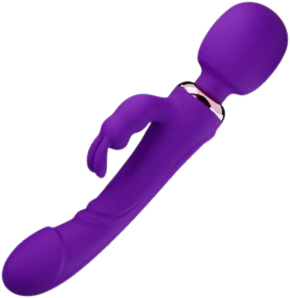Vibratore wand e rabbit viola